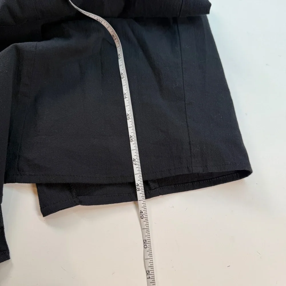 Abercrombie & Fitch Black Cotton Maxi Slip Dress Size Large Petite